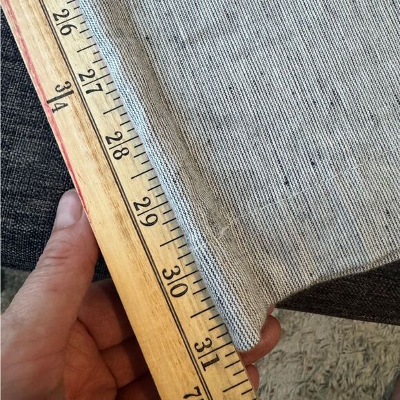 Chicos Linen-Blend Stretch Amelia Stripe Pants Size 3 - Picture 12 of 16
